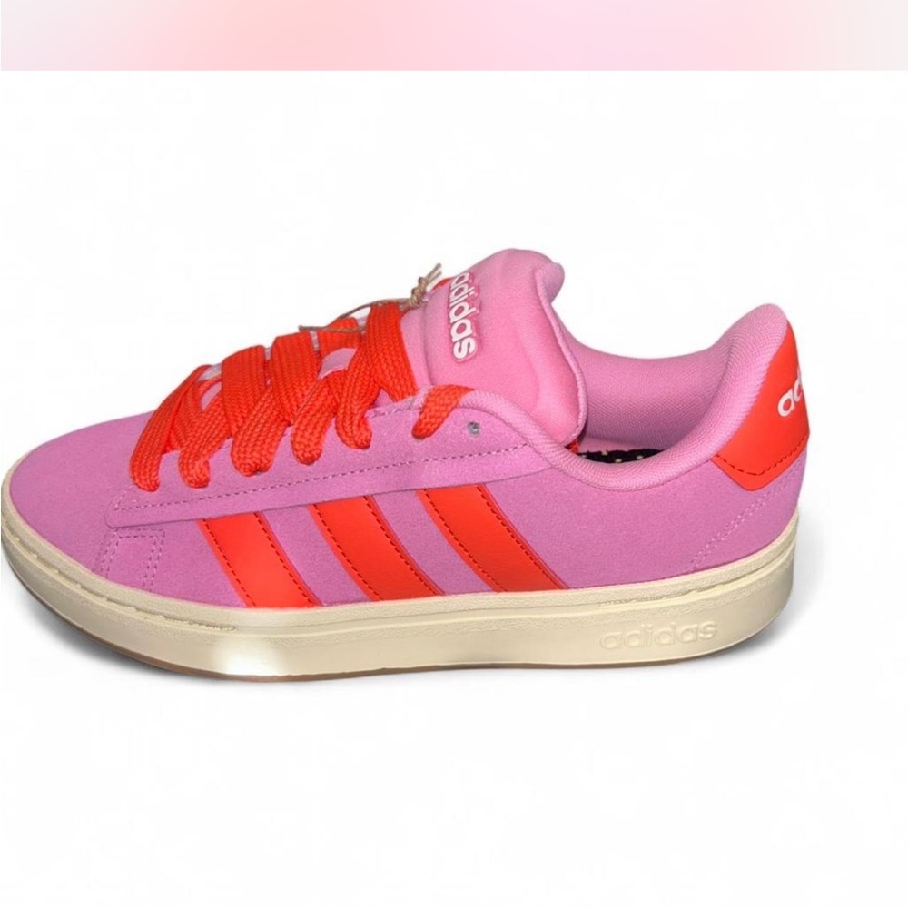 adidas Pink and Red Casual Low-Top Sneakers